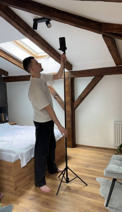 Statyw i Selfie Stick 2w1 — wysokość do 2 metrów